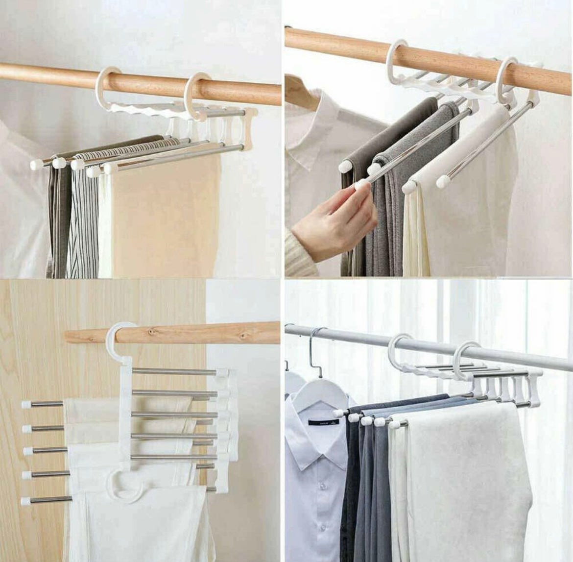 LuxFold™ Multi-Layer Clothes Organizer – Sleek & Space-Saving