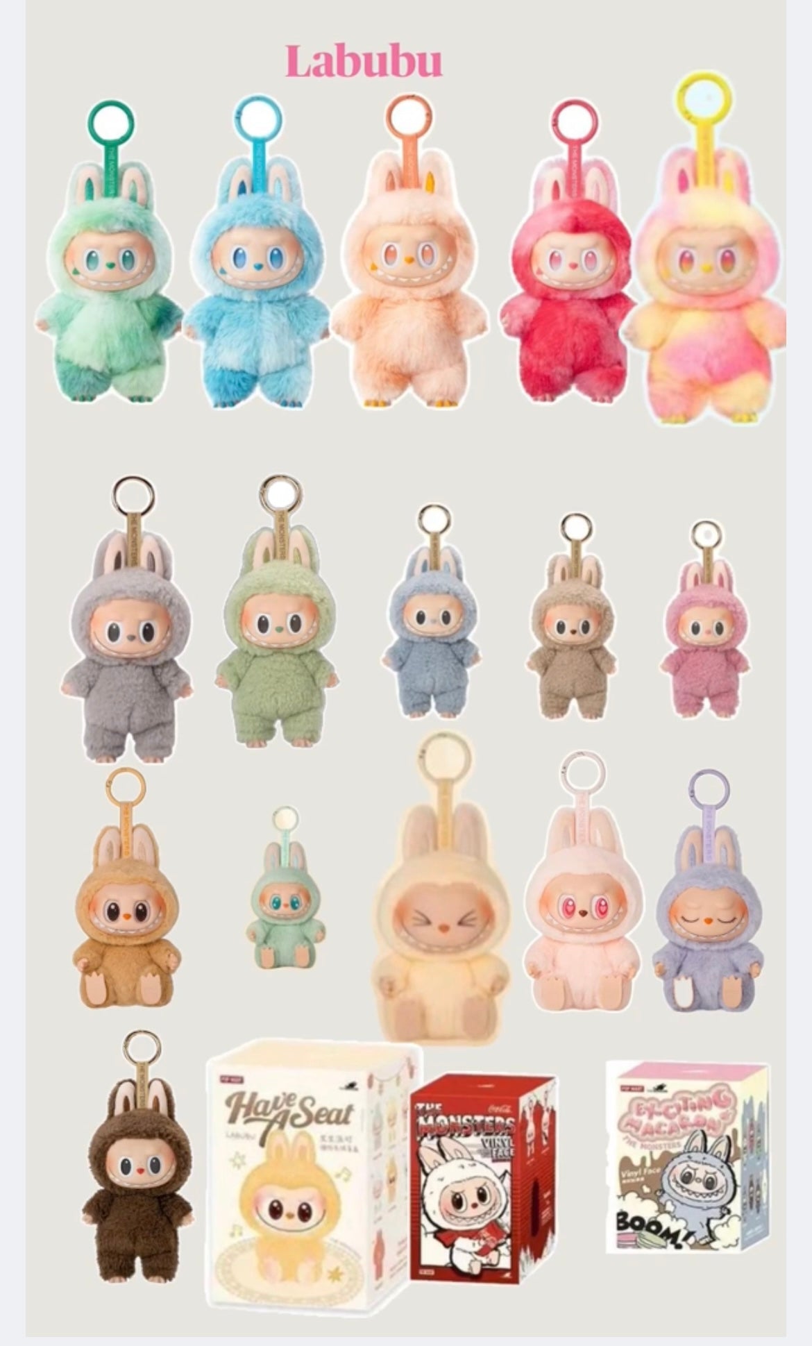 POP MART Labubu THE MONSTERS Have a Seat Vinyl Plush Blind Box