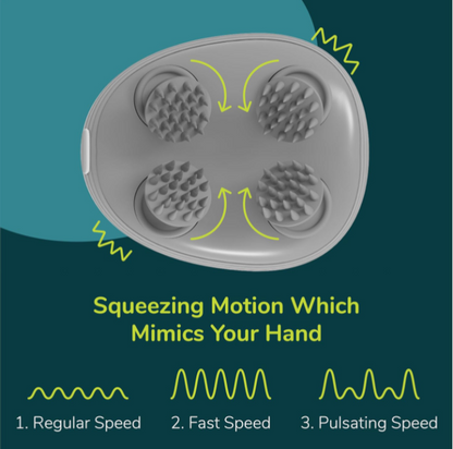 "Luxury Automatic Scalp Massager – 4D Smart Head Massager with 360° Kneading | Rechargeable, Waterproof & Wireless | Deep Relaxation for Scalp, Neck & Body"